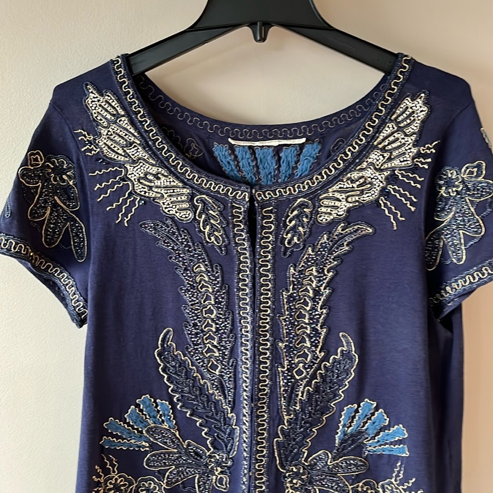 DVF beaded knit top